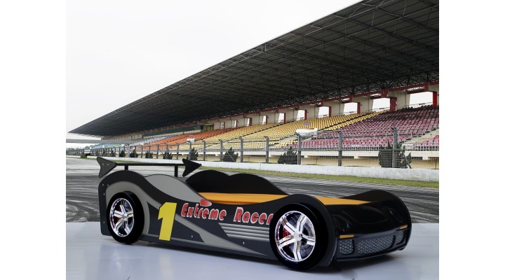 B171BL Supreme Racing Car Bed-Black